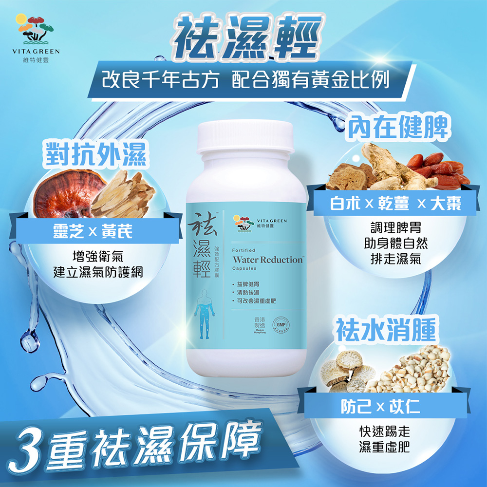 小編私心推介近期網上爆紅、獲Urban Life Award大獎的維特健靈「袪濕輕」！