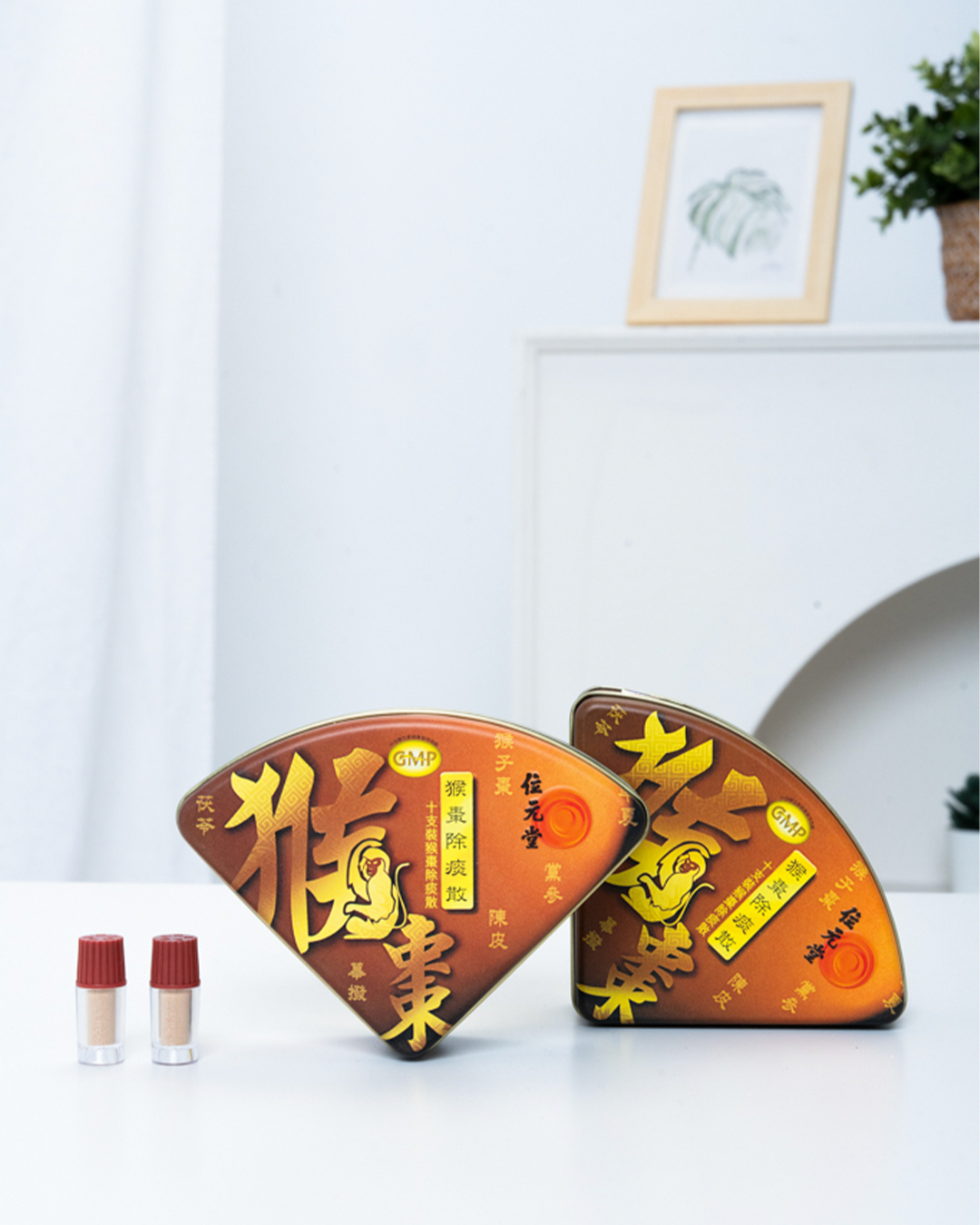 位元堂猴棗除痰散蘊含6大藥材：黨參和白朮能健脾益肺、茯苓健脾寧心、法半夏有助燥濕化痰、甘草清熱解毒、陳皮理氣健脾